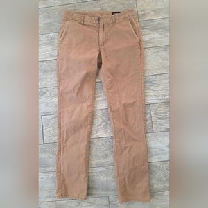 Bonobos Tan Plaid Lined Dress Pants Chinos Sz 31 X 34